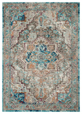 Safavieh Aria Ara119E Vintage/Distressed Rug, Beige/Blue, 5'1"x7'6"