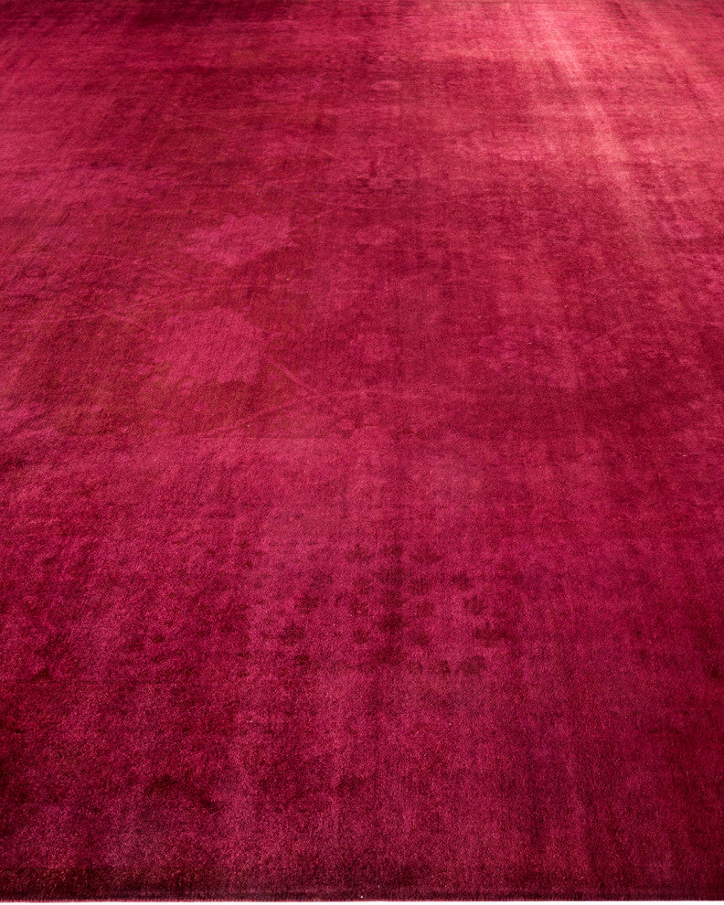 Fine Vibrance, One-of-a-Kind Handmade Area Rug Purple, 15'1"x12'3"