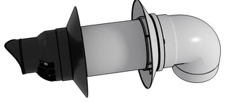 3"x5" Concentric Kit, elbow and wall plates