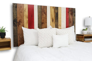 Handcrafted Headboard, Hanger Style, Fall Mix, California King