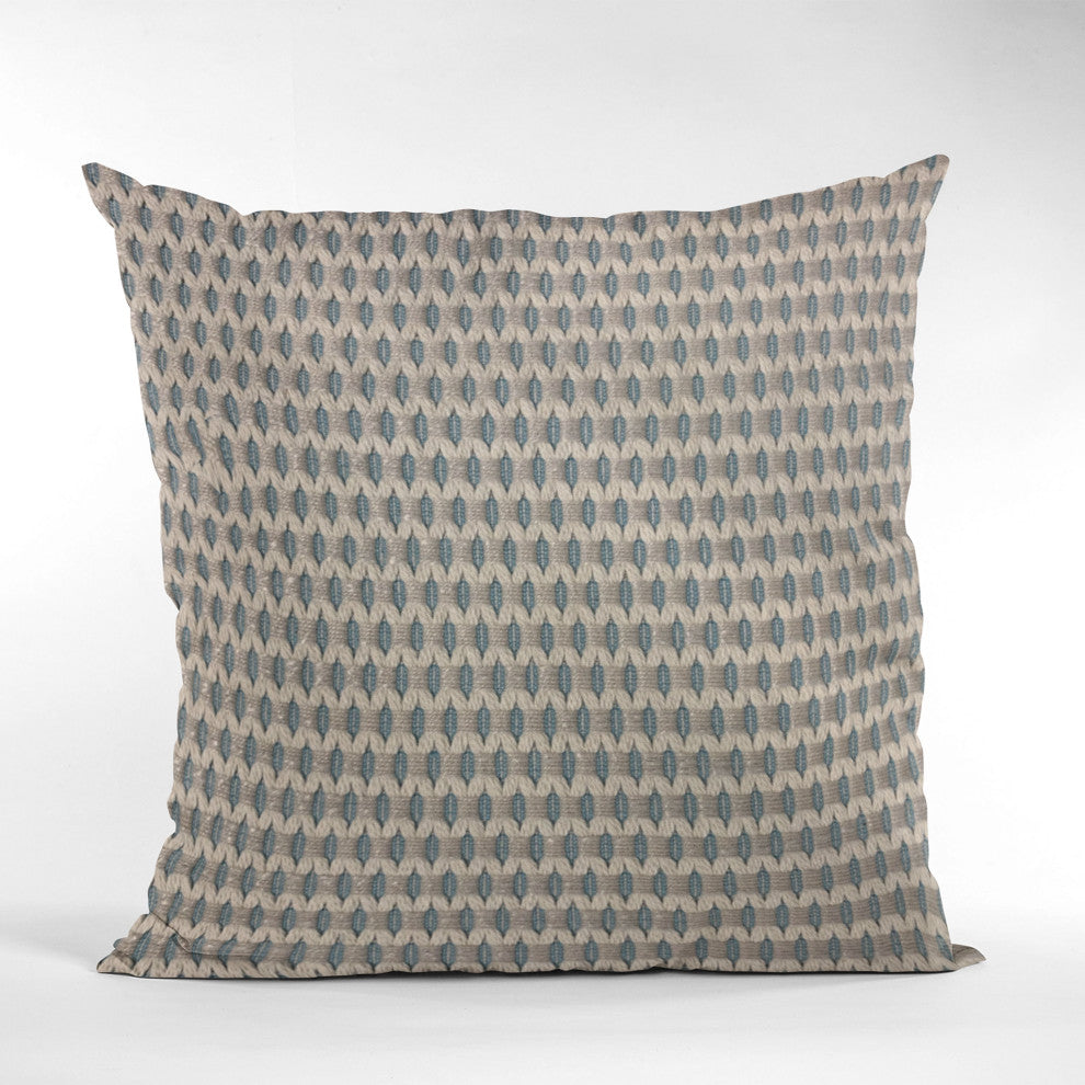 Plutus Blue Rocks Dot Luxury Throw Pillow, 16"x16"