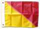 Letter O, Nautical Code Signal Nylon Flag