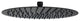 10-12 Inch High Pressure Shower Head Stainless Steel Ultra-Thin Rain Showerheads, Matte Black, 10 Inches, Round