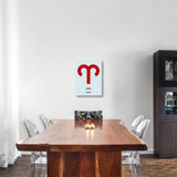 "Aries Zodiac Sign Red" Fine Art Print