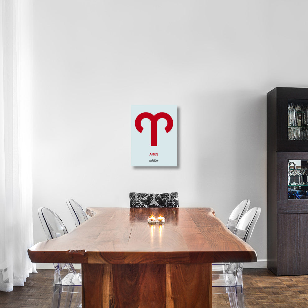 "Aries Zodiac Sign Red" Fine Art Print