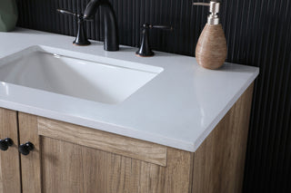 Double Bathroom Vanity, Natural Oak, 84"