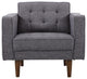 Element Mid-Century Modern Chair, Walnut, Dark Gray