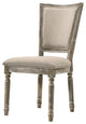 ACME Gabrian Side Chair, Set of 2, Fabric and Reclaimed Gray