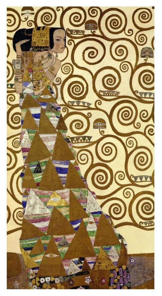 "The Stoclet Frieze (left)" Digital Paper Print by Gustav Klimt, 26"x50"