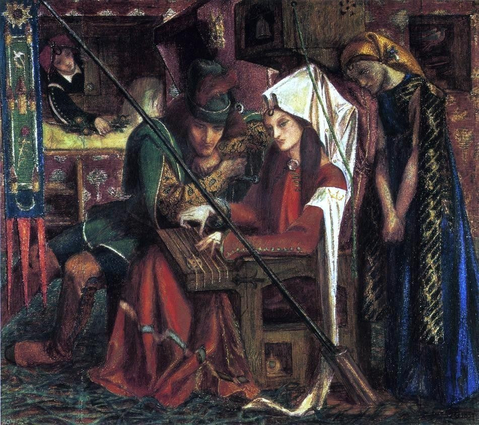 Dante Gabriel Rossetti The Tune of Seven Towers Wall Decal
