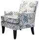 Herrera Classic Armchair With Pattern, Blue Floral