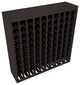 100-Bottle Deluxe Wine Rack,  Pine, Black Stain