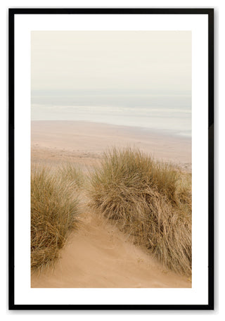 Satin Black 24" x 36" Beachside Bliss Framed Print