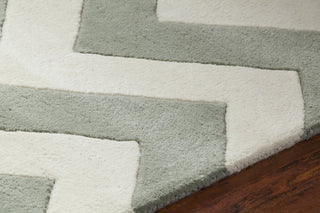 Davin Contemporary Area Rug, Gray and White, 5'x7'