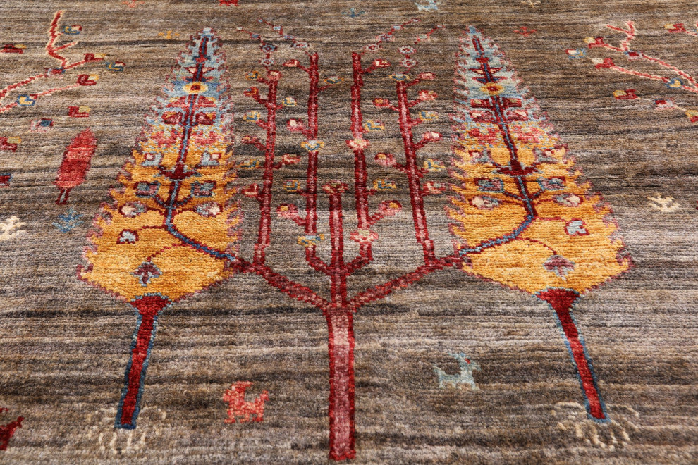 Persian Gabbeh Tribal Hand-Knotted Wool Rug 3' 10" X 6' 1" Q5274