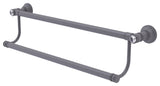 Carolina Crystal 36" Double Towel Bar, Matte Gray