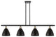 Ballston Dome Island Light, Black Antique Brass, Matte Black
