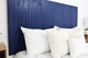 Handcrafted Headboard, Leaner Style, Navy Blue, Queen