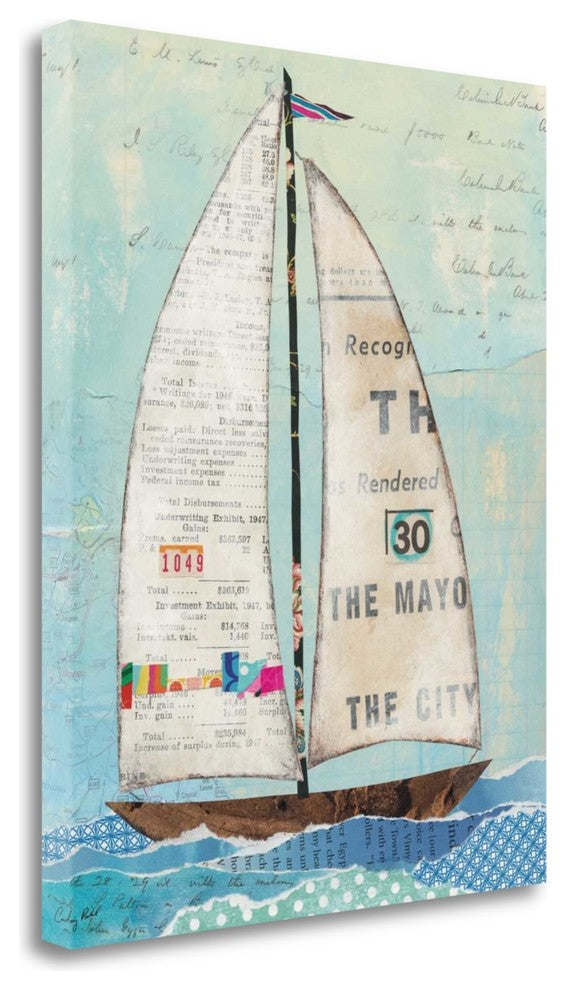 "At The Regatta III" By Courtney Prahl, Giclee Print on Gallery Wrap Canvas