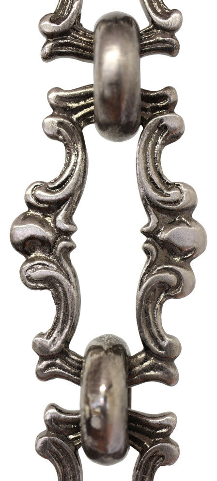 RCH Hardware Brass Vintage Chandelier Chain, Various Finishes, Antique Nickel, W