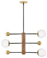 Lark Auggie Medium Adjustable Multi Tier Chandelier, Bright Brass