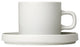Pilar Coffee Cups With Saucers, Set of 2, Moonbeam