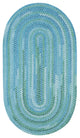 Waterway Braided Oval Rug, Blue, 9''2"x13''2"