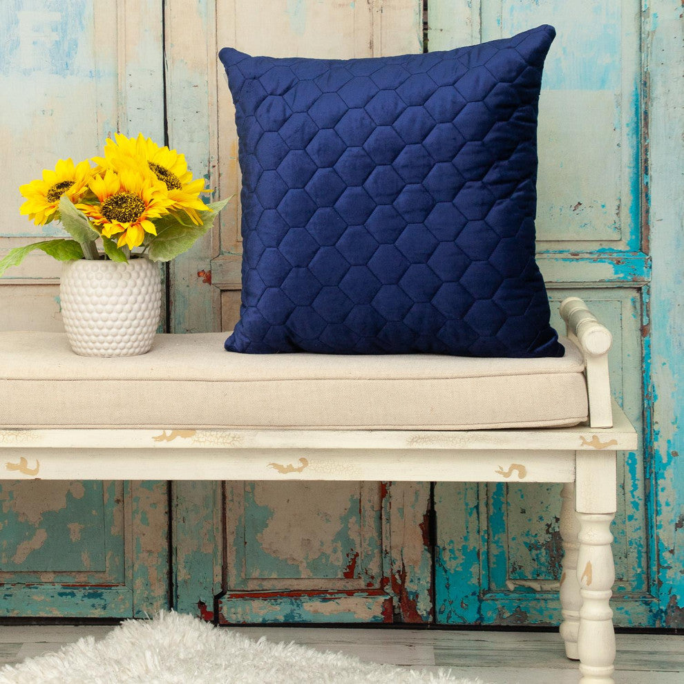 Parkland Collection Bazyli Blue Throw Pillow, Square