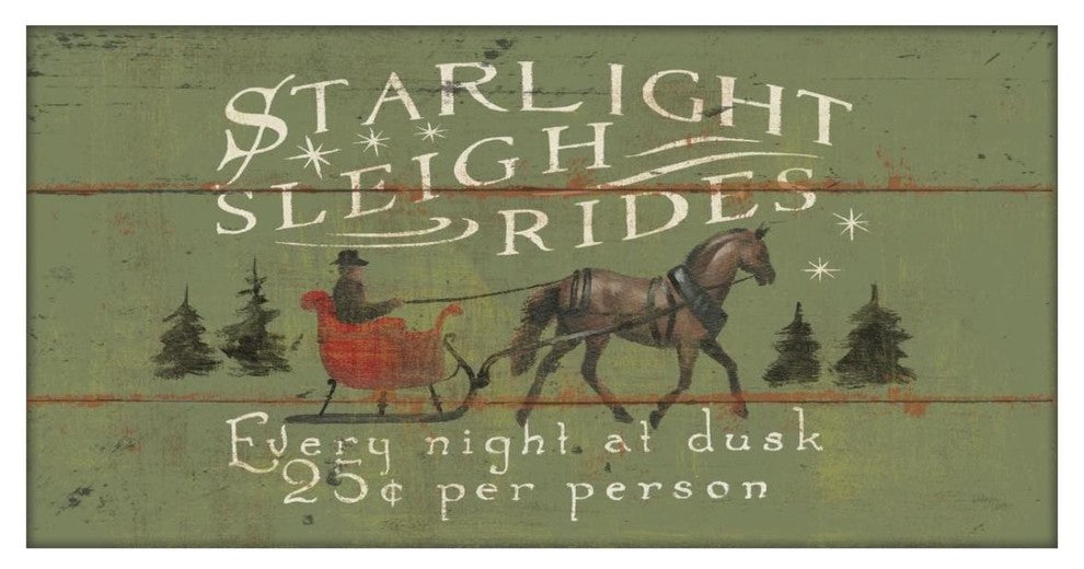 "Holiday Signs II Panel" Digital Paper Print by Wellington Studio, 26"x14"