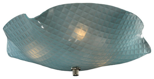 13 Wide Metro Organic Art Glass Window Pane Flushmount