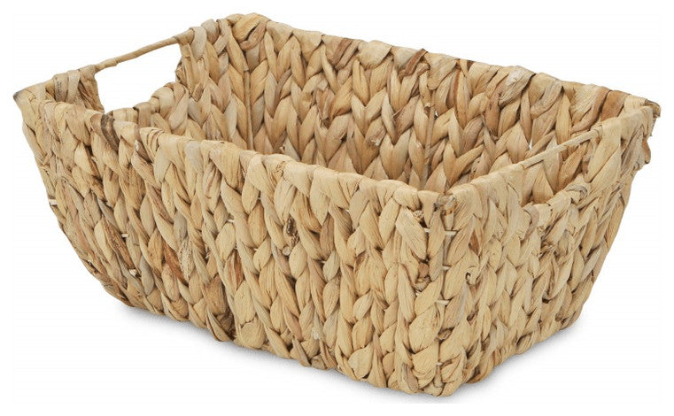 Braided Water Hyacinth Storage Basket