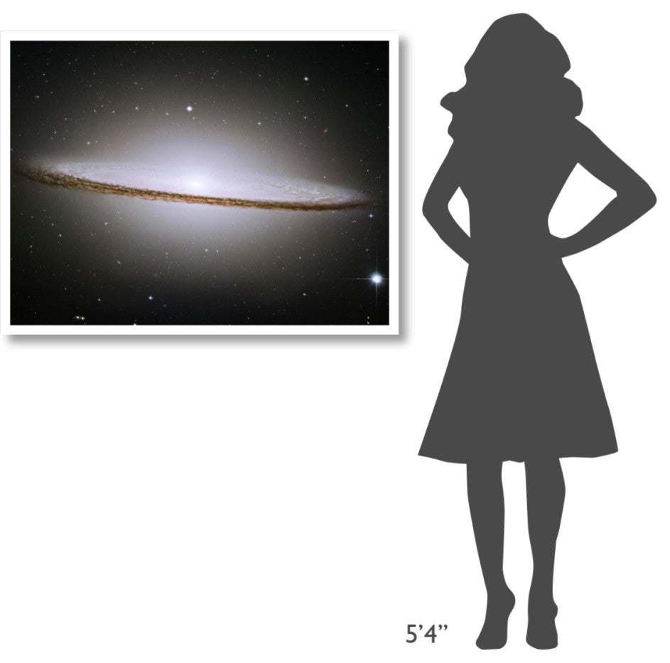 "M104 - The Sombrero Galaxy -  Visible Light" Paper Print by NASA, 42"x32"