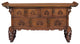 Oriental Asian Point Edge Chest of 3 Drawers Low Table Cabinet Hcs7294