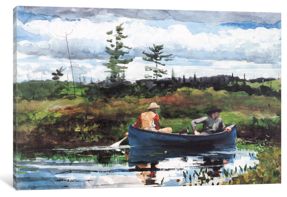"The Blue Boat 1892" by Winslow Homer, Canvas Print, 26x18"