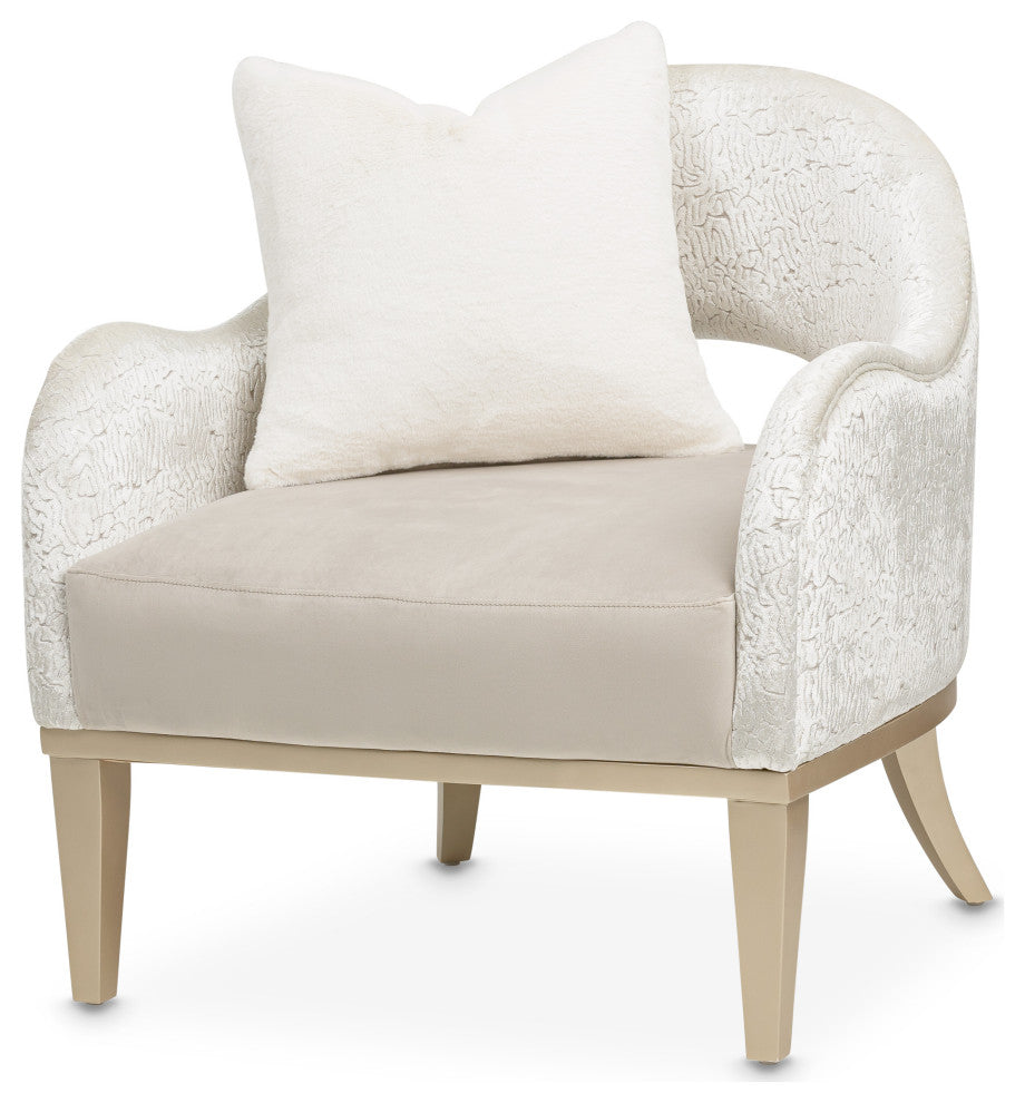 Yvette Accent Chair - Porcini/Champagne
