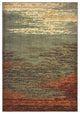 5"x7" Blue and Brown Distressed Area Rug