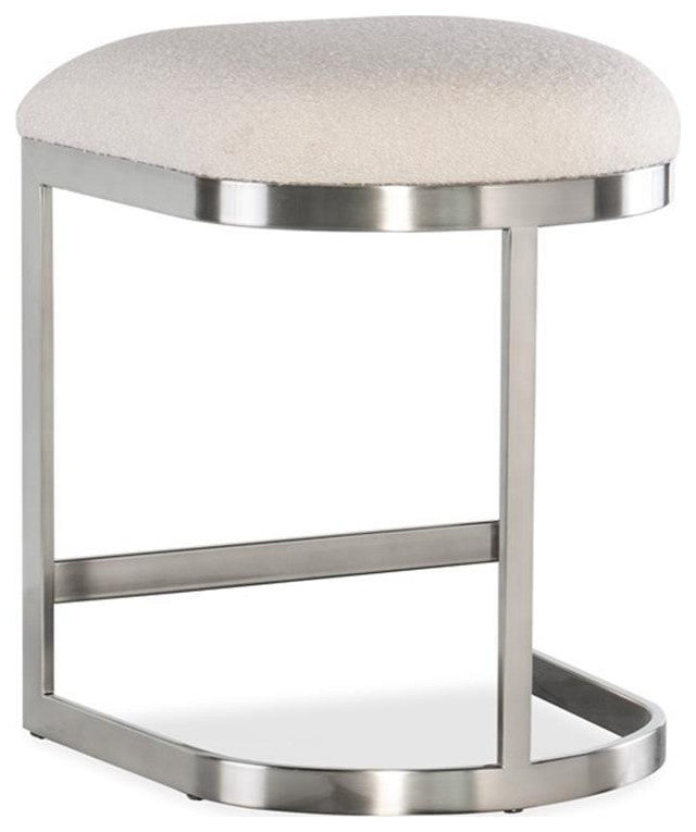 Modern Mood Metal Based Counter Stool in Pewter by Hooker Furniture