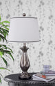 Fangio Lighting 26" Resin Table Lamp With Antique Silver Finish