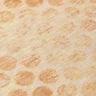 Machine Washable Indoor/Outdoor Chantille ACN1642 Peach 5' x 7'6" Rug