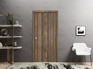 Bi-fold Doors 84 x 84 | Planum 0016 White Silk with  | Sturdy Tracks