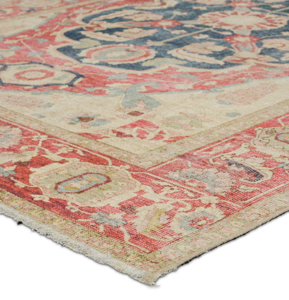 Jaipur Living Kadi Medallion Red/ Blue Area Rug 6'X9'