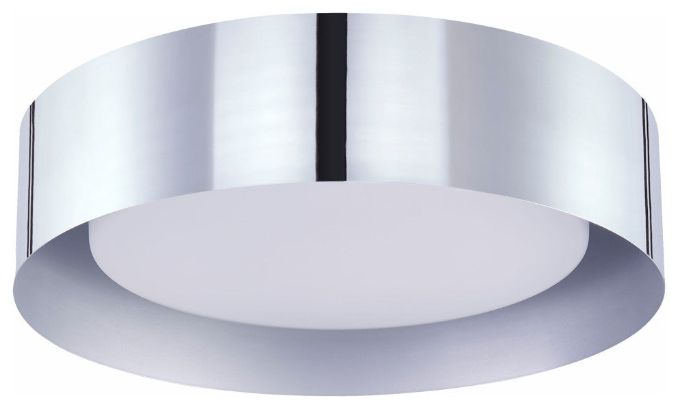 Lynch 15.75" 3-Light Chrome Flushmount Ceiling Light