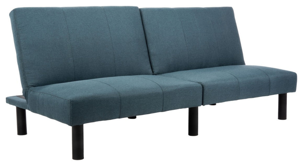 Safavieh Astoria Foldable Futon Bed, Navy/Black