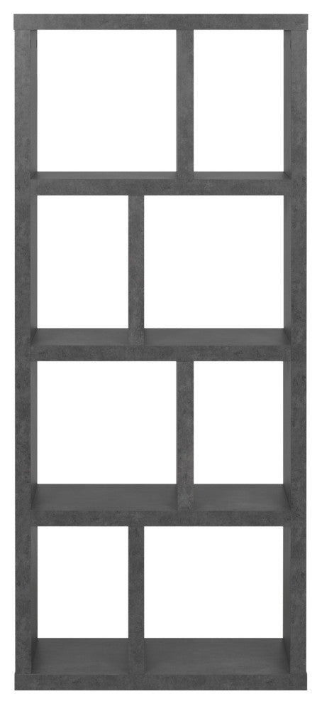 Berlin 4 Levels Bookcase, 70 cm., Concrete Look