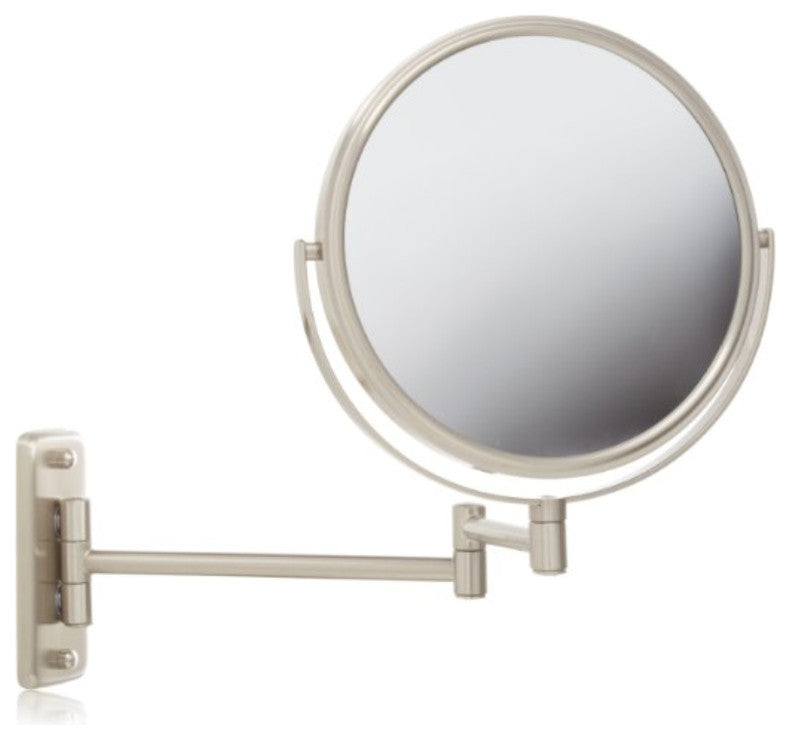 Jerdon JP7808N 8-Inch Two-Sided Swivel Wall Mount Mirror with 8x Magnification
