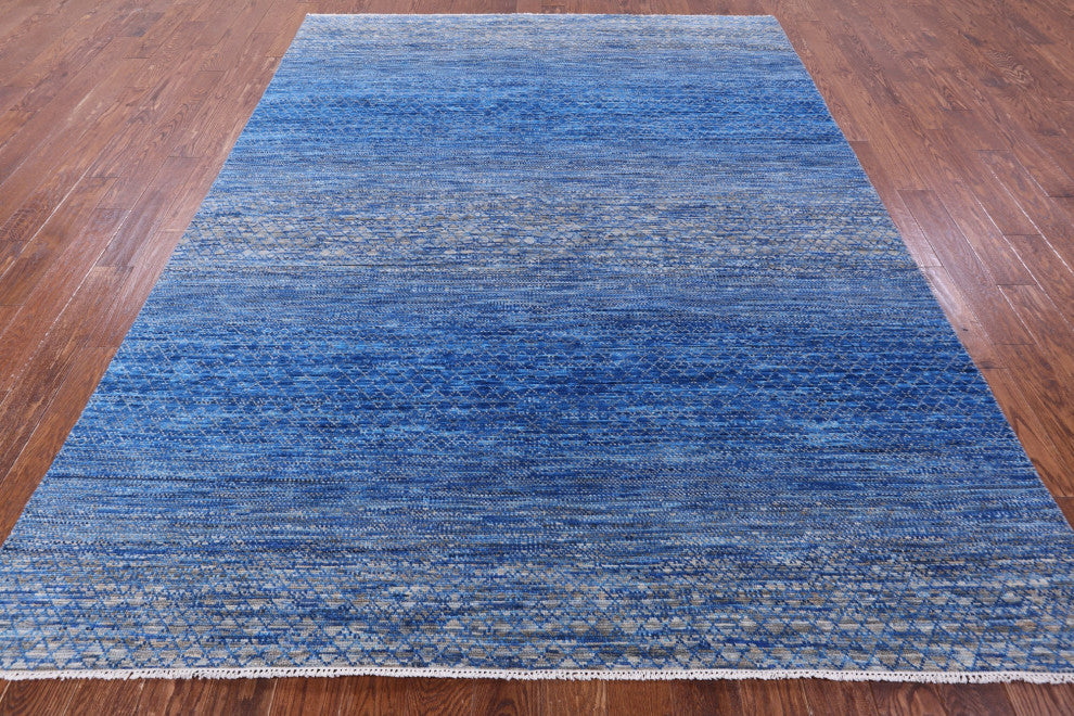 Savannah Grass Handmade Wool Rug 7' 9" X 10' 3" - Q13260
