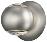 Sonneman 7502 Hemisphere 5" Tall LED Wall Sconce - Natural Anodized