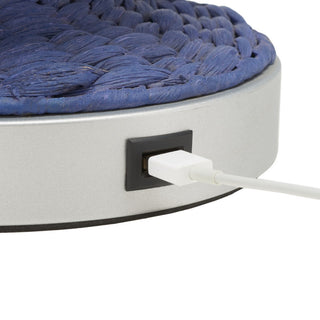 Safavieh Knowles Table Lamp With USB Port Blue
