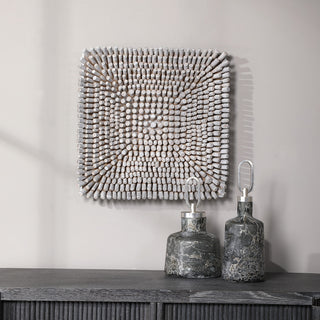 Uttermost Portside Coastal Wood Wall Panel in Brown and Woodtone