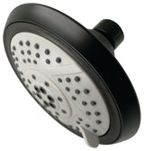 Kingston Brass 5" 5-Function Shower Head, Matte Black